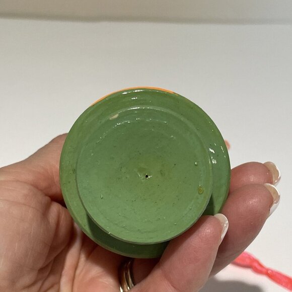 Vintage Wooden Russian Style Doll Christmas Ornament Hand Painted Holiday 5" - Picture 6 of 8